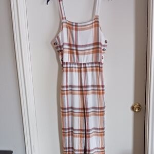 Stylish Brown, Orange And White Jumpsuit